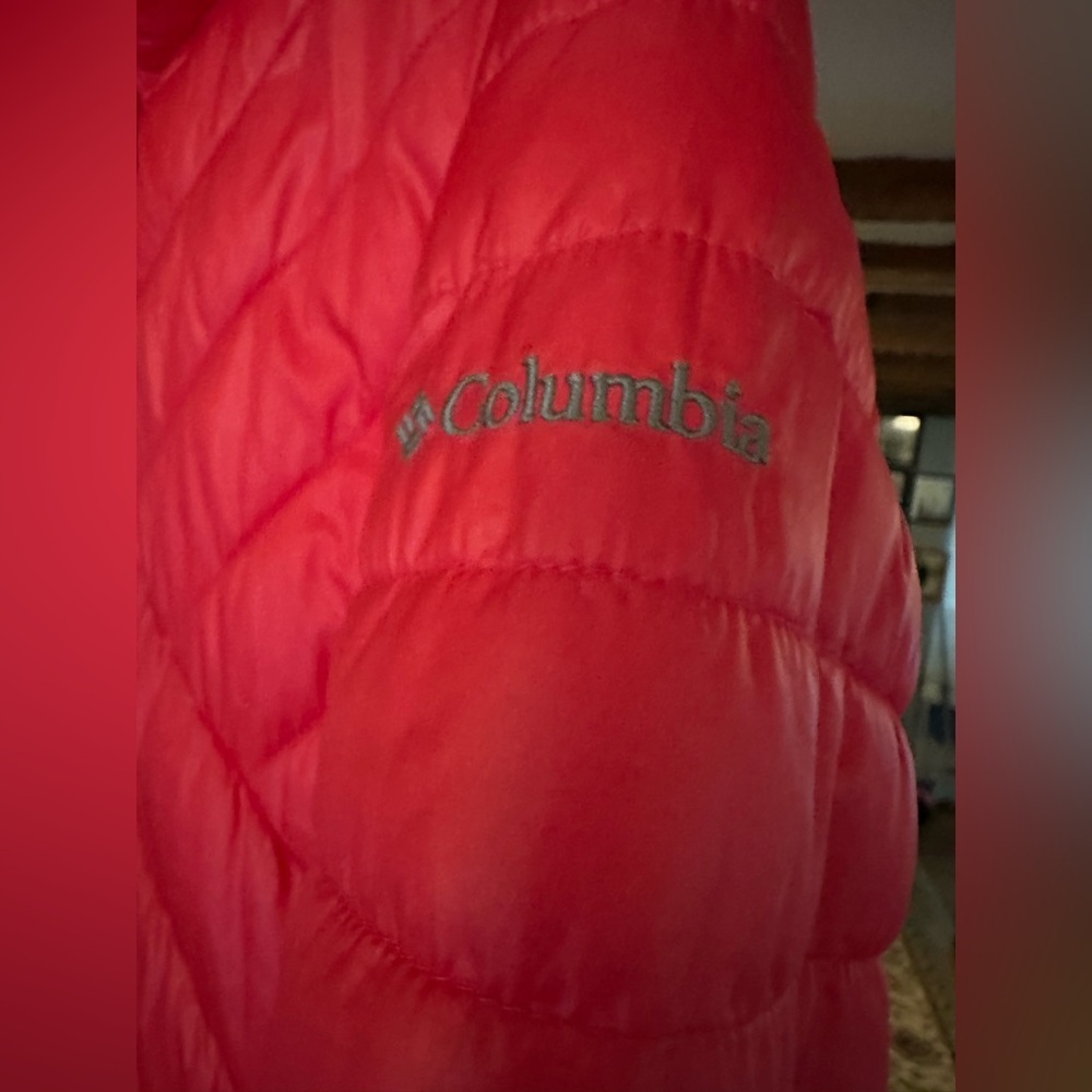 Columbia Girls' Powder Lite Red Puffer Jacket with Hood Size XL (18/20) - Picture 10 of 14